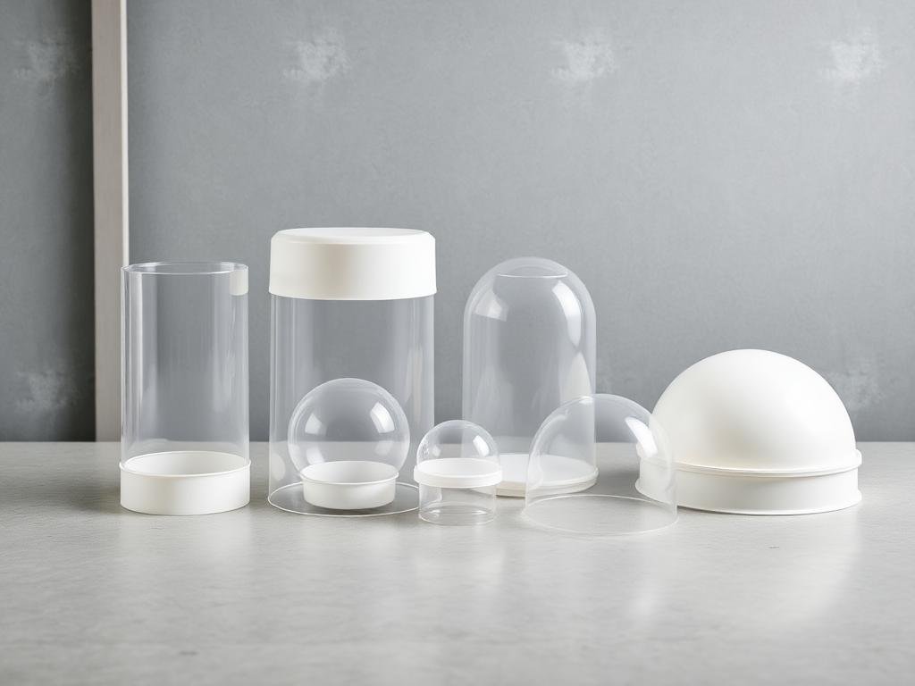 Polycarbonate and acrylic marine light diffusers