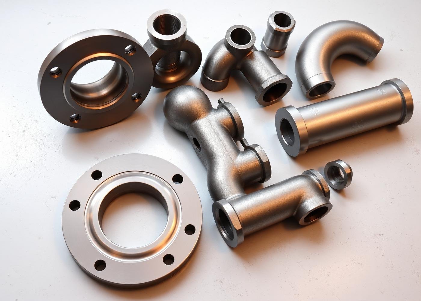 Carbon steel flanges and forged fittings