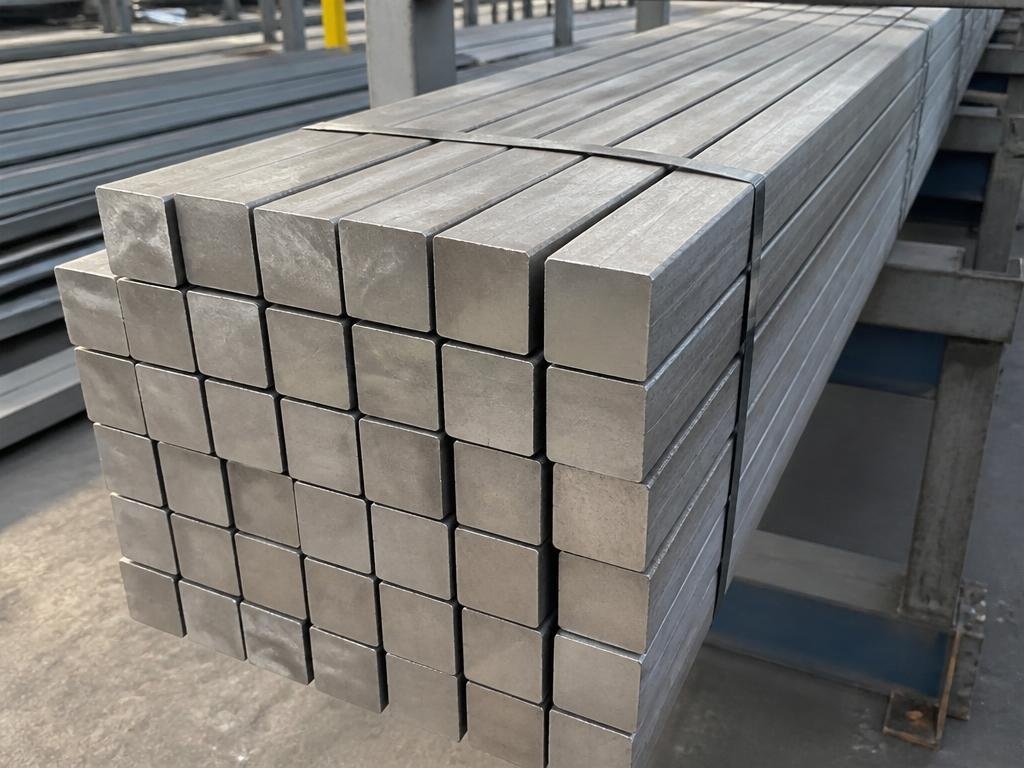 Bundle of solid steel square bars